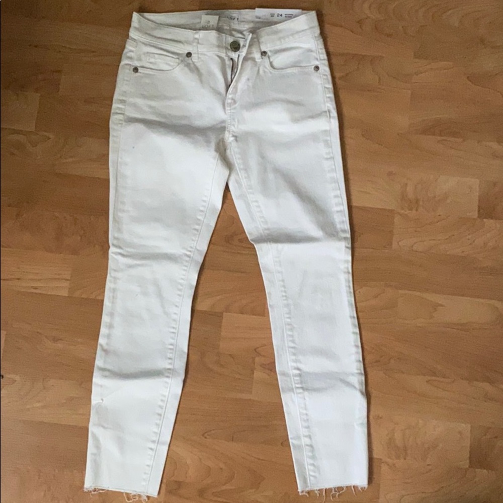 Loft White Jeans